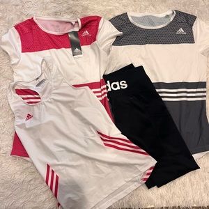 Adidas women’s workout/running clothes. Size S. - Like new and new